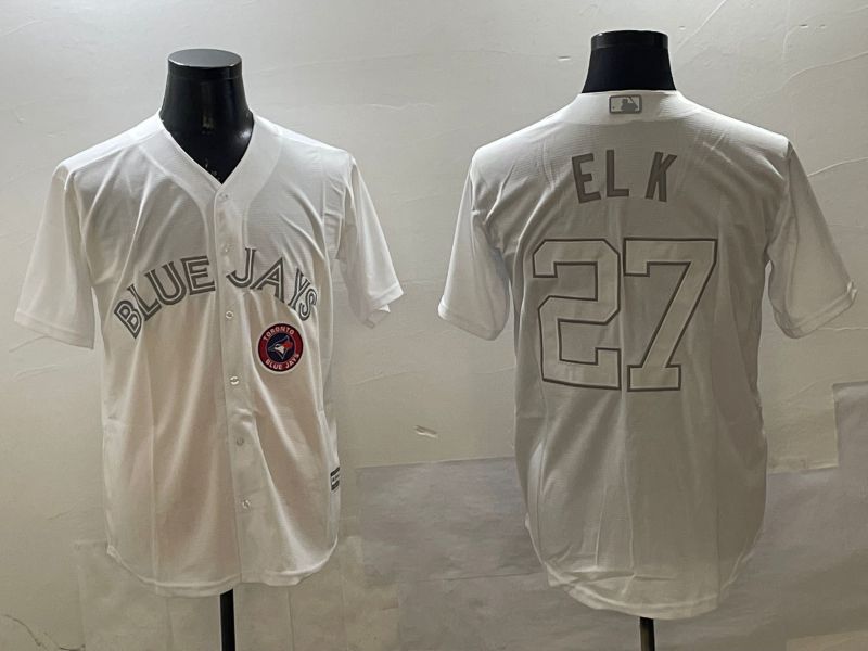 Men Toronto Blue Jays #27 El K White Game 2025 Nike MLB Jersey style 9